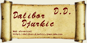 Dalibor Đurkić vizit kartica